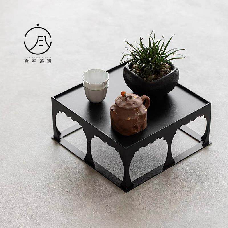 宜室茶话铁艺茶棚新中式茶具盖碗杯展示博古架室内盆景底座摆放架,五金/工具,其他电线电缆,淘宝优惠券,粉丝福利购,淘宝优惠卷