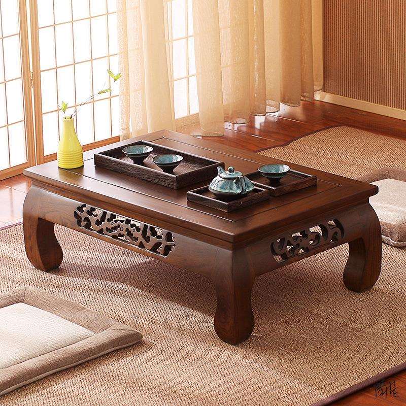 飘窗桌子小茶几炕桌塌塌米落地窗围棋桌床上禅意方形日式矮小学习