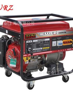 库兹KURZ全自动5KW小型220V汽油发电机5千瓦应急汽油发电机低油耗
