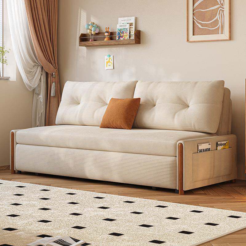 灯芯绒沙发床折叠一体两用1米5小户型客厅款多功能伸缩床2025新款