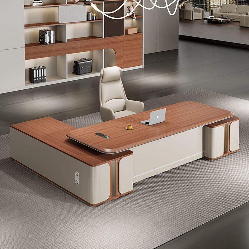 E0级环保办公桌老板桌椅组合简约现代轻奢董事长大班台经理桌总裁