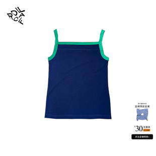 rollcall 25春夏新款 拼色吊带无袖 背心辣妹上衣短款