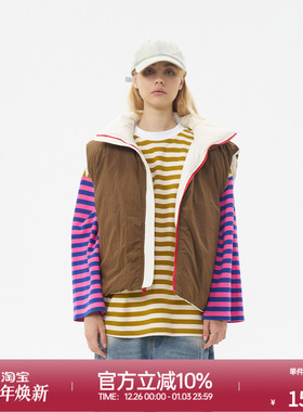 ROLLCALL25秋冬新款正反两穿包袋设计撞色羽绒马甲上衣