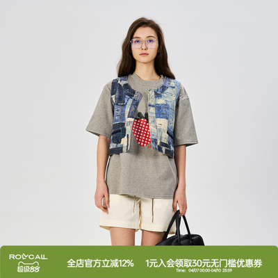 rollcall草莓印花短袖T恤