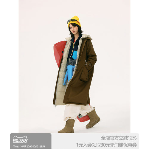 ROLLCALL长款派克羽绒服