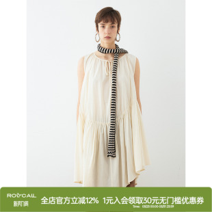 剪裁连衣裙 纯棉褶裥分割压褶无袖 ROLLCALL 26SS