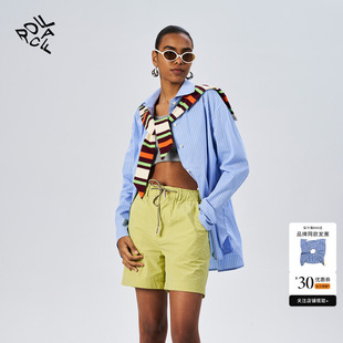 25春夏新款 海军领条纹长袖 rollcall 新款 衬衫 运动短裤