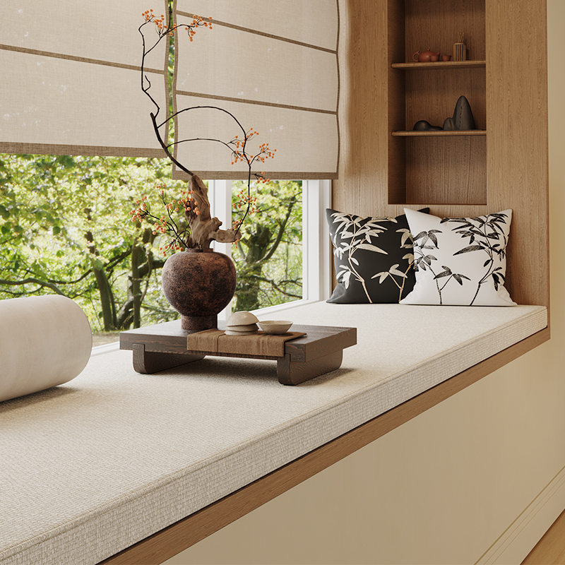 飘窗改造窗台2i024新款飘窗垫窗台垫高级感可拆洗阳台垫子专业定