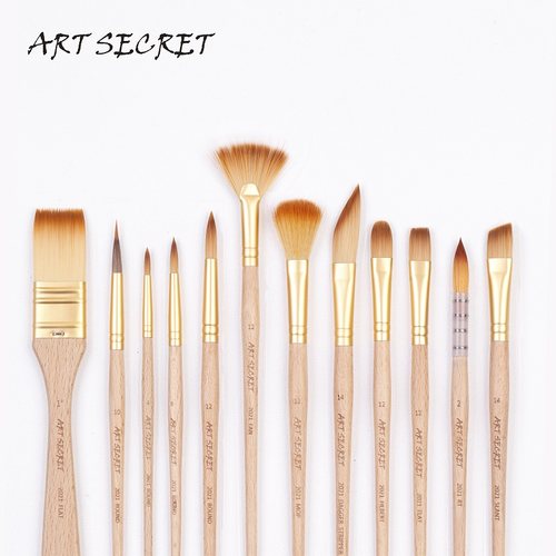 油画排笔学生刷子油画笔尼龙水彩水粉笔丙烯2021套装绘画专用笔