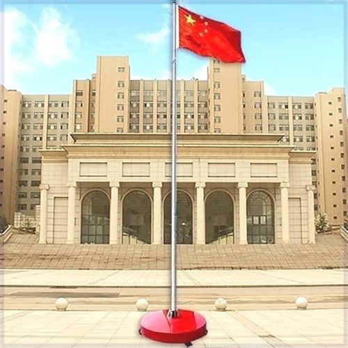 移动旗台旗杆升国旗旗杆幼儿园学校专用移动旗台6米9米