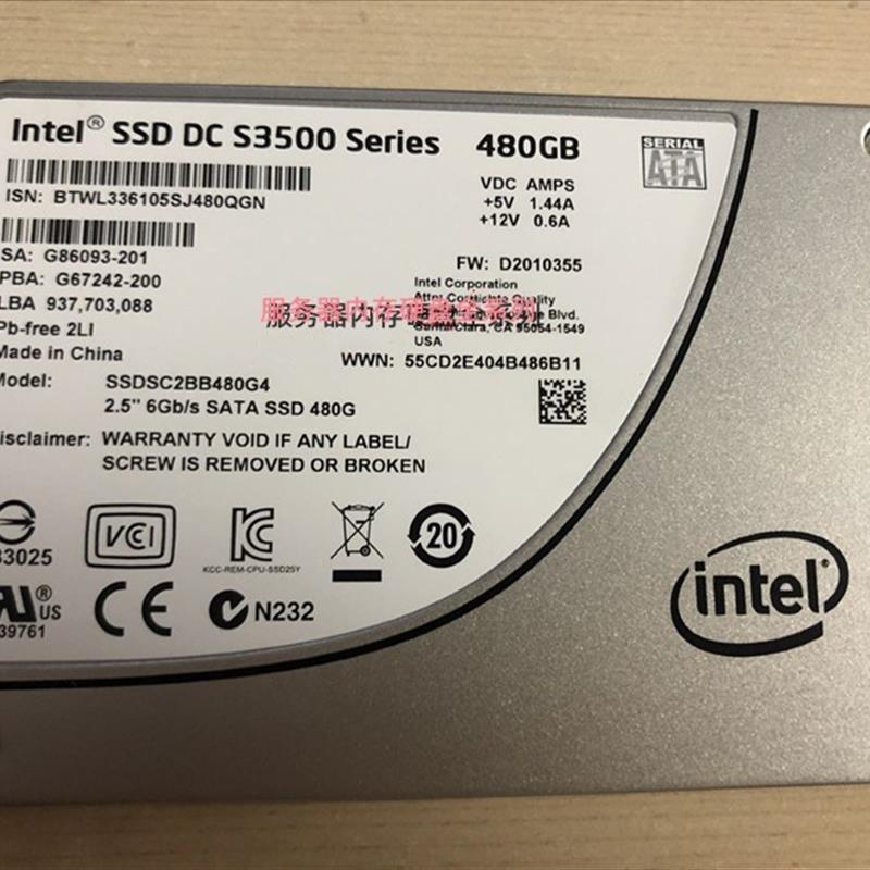 DELL R710 R720 R730 R730xd R740固态硬盘 480G SATA SSD 2.5 寸