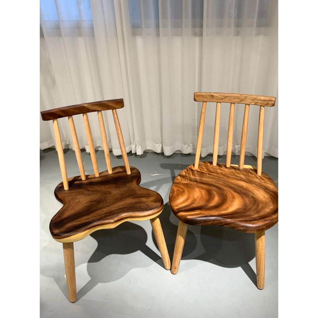 南美胡桃温莎椅子实木餐桌和椅子茶几椅子原木靠背椅子书桌椅子休
