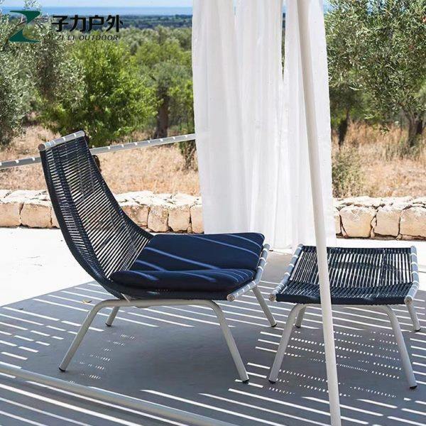 北欧躺椅阳台椅户外藤编午休简约现代室外椅子休闲庭院花园庭院凳,住宅家具,庭院凳,淘宝优惠券,粉丝福利购,淘宝优惠卷