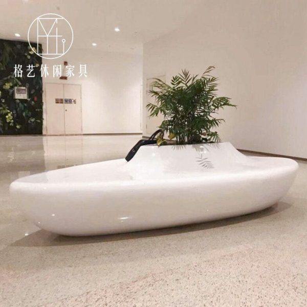 玻璃钢坐凳花盆树池商场公园机场创意异形休息区公共休闲等候座椅,商业/办公家具,等候椅系列,淘宝优惠券,粉丝福利购,淘宝优惠卷