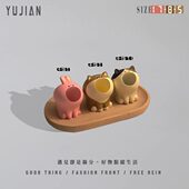 小礼品天下遇见 萌可爱笔筒小摆件创意礼品送 收纳盒吞女生软气