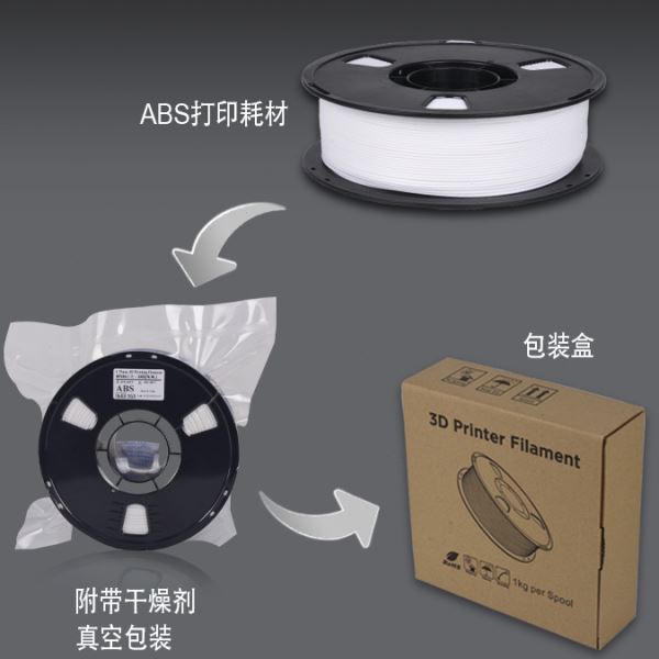 源头工厂现货3D打印机耗材，排线整齐ABS材质打印灯丝 1.75mm/1kg