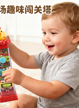 小鸡农场趣味闯关塔儿童早教益智玩具锻炼手部精细思维小鸡闯关盒
