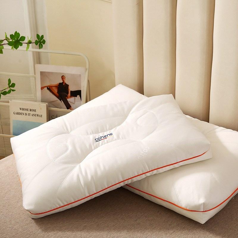 壳恩士抗菌抗菌枕l头水洗低枕芯扁平枕定型枕立体枕面包枕一对装