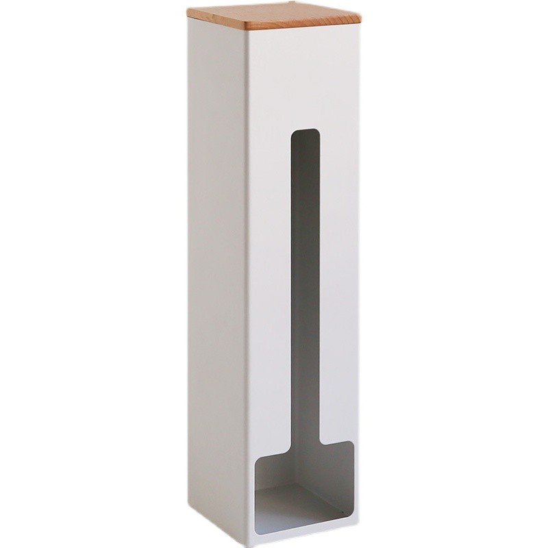 厨房垃圾袋收纳盒壁挂式塑料袋收集储物盒抽取式铁艺整理盒免打孔