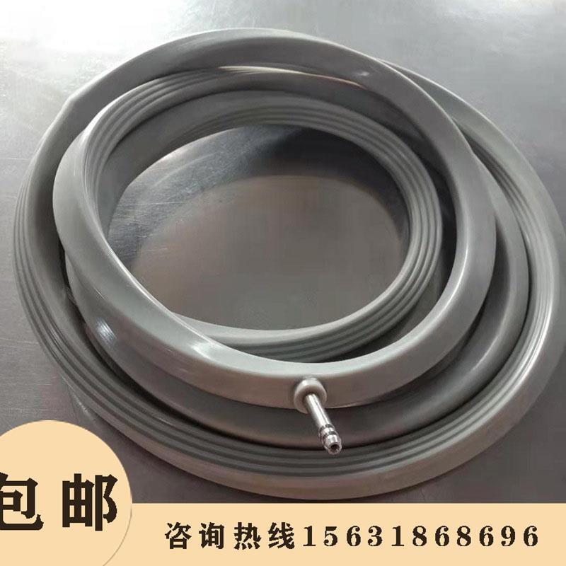 矽胶充气密封圈食品级抗撕裂耐高温蓬胀型密封条O型空心异型气囊