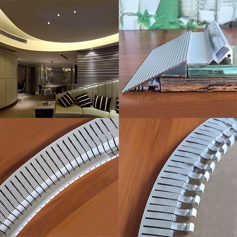 新款可弯弧形斜面悬浮吊顶薄如蝉翼反光灯回光隐形斜边漫反射灯槽