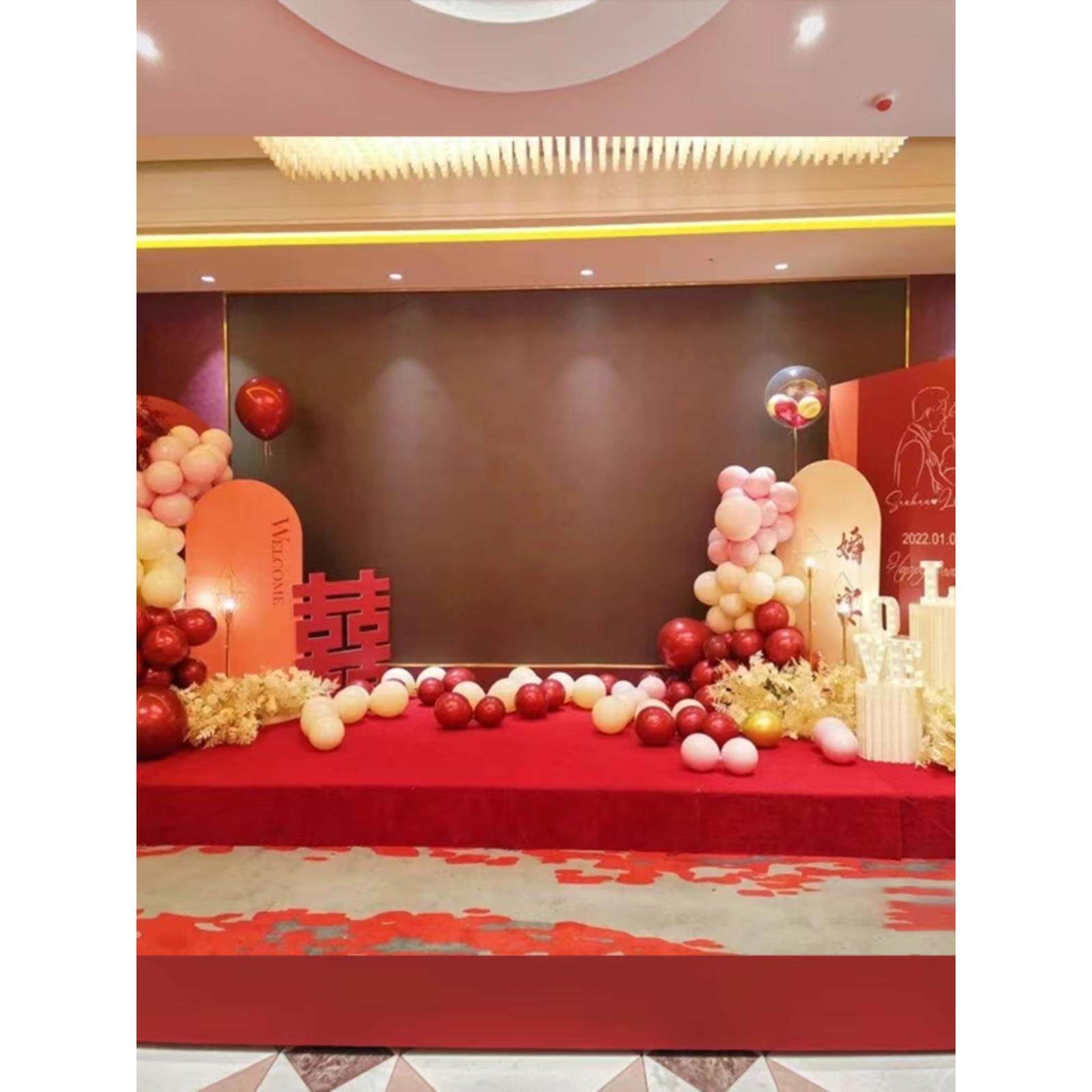 婚礼大屏幕两侧布置led屏出阁宴舞台装饰回门宴背景板答谢宴kt板z,节庆用品/礼品,婚宴背景墙,淘宝优惠券,粉丝福利购,淘宝优惠卷