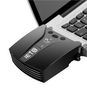 IETS六代笔记本抽风式散热器侧吸式智能降温电脑散热风扇1415.6寸