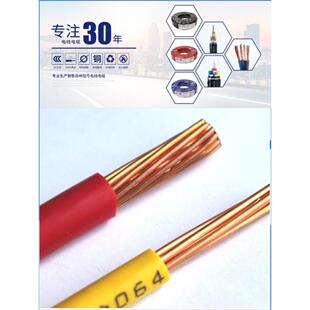 BV国标纯铜芯电线10 95平方单芯电缆电源连接线