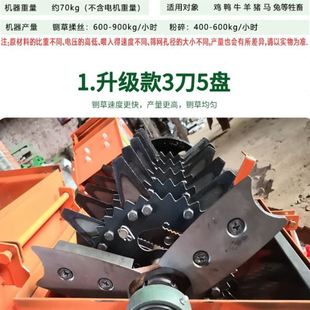 养殖牛羊小型一体切草机揉丝机碎草机 干湿两用多功能家用铡草机