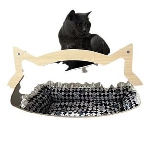 宠友佳实木猫窝猫猫巴士宠物实木猫咪窝小狗屋笼子宠物床房子室内