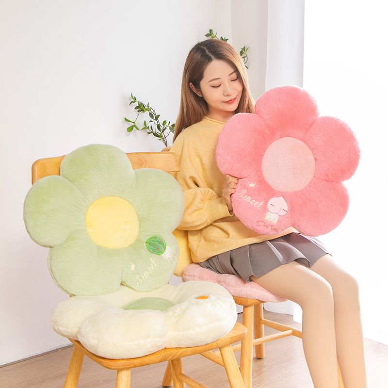 花朵坐垫飘窗垫办公室垫子轻奢靠垫椅垫榻榻米垫阳台四季地垫屁垫
