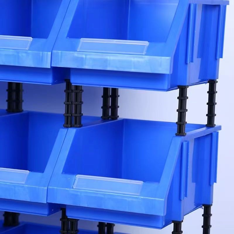 斜口组合式零件盒管件盒物料盒螺丝盒货架多层收纳盒塑料零件盒
