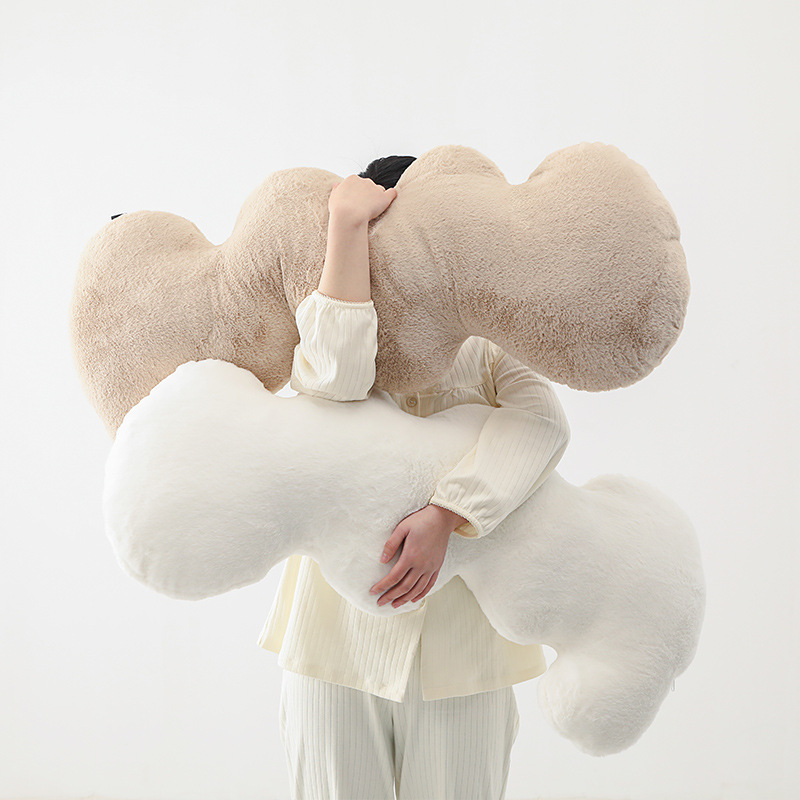 网红ins波浪抱枕女生睡觉长条靠枕靠垫卧室床上T现代简约轻奢沙发