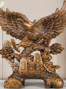 大展宏图老鹰摆件办公室桌面装饰品店铺开业礼品公司前台乔迁贺礼