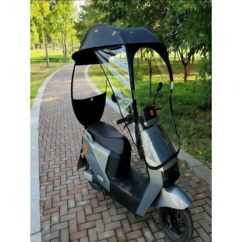 电动车遮雨棚新款自行车遮阳蓬摩托车挡风罩防晒挡雨车伞