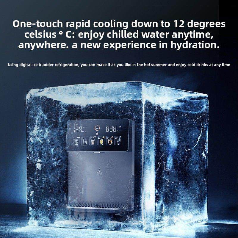 沁园京泽管线机家用壁挂式餐边柜冰热两用直饮机反渗透净水器套装