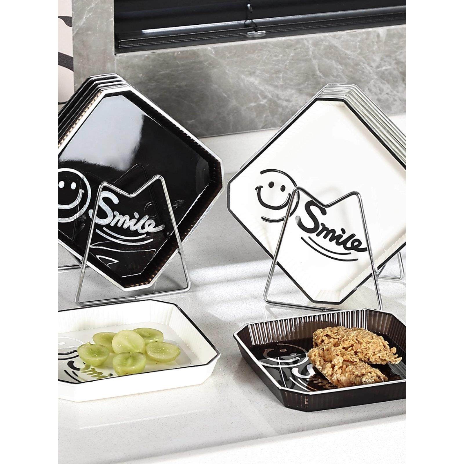 吐骨头盘碟家用创意精致小盘子水果盘零食碟餐桌垃圾吐骨塑料盘碟,餐饮具,餐用托盘,淘宝优惠券,粉丝福利购,淘宝优惠卷