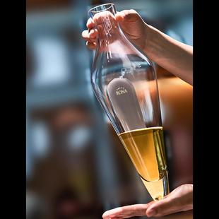 捷克进口白葡萄酒醒酒器无铅水晶玻璃家用轻奢红酒分酒器高档酒具
