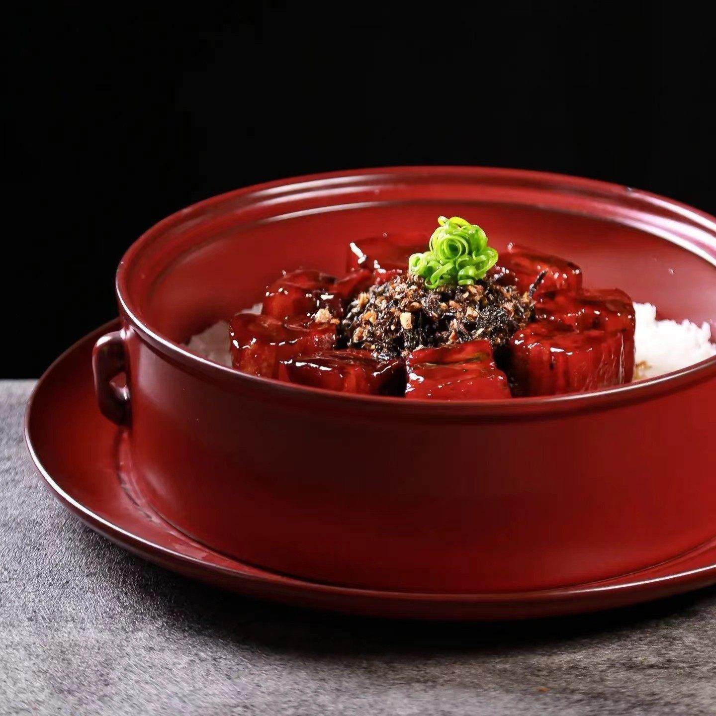 中式复古陶瓷汤碗带盖蒸螃蟹盘高级感餐盘会所酒店商用意境菜餐具,餐饮具,盘,淘宝优惠券,粉丝福利购,淘宝优惠卷