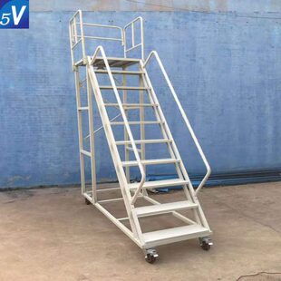 库房货架车货车理带登登高梯静音轮超市平台凳取货仓库梯子高移动