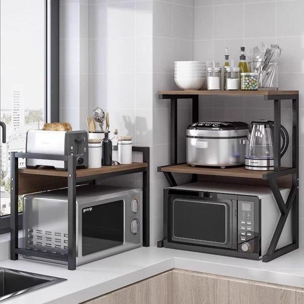 厨房微波炉置物架台面多层储物架家用桌面电饭锅烤箱收纳储物架子,厨房/烹饪用具,微波炉置物架,淘宝优惠券,粉丝福利购,淘宝优惠卷