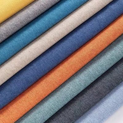 细麻布料坐垫套沙发布料面料麻布沙发罩软硬包高档纯色抱枕自己做