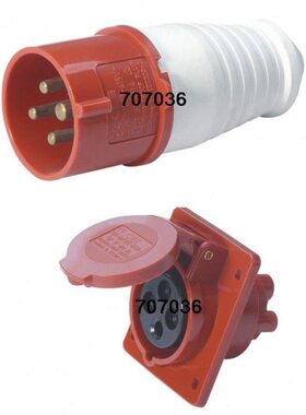 0/工业插座E+三A3防水-165VP3 线4芯插头插座32/8A相四航空插头41