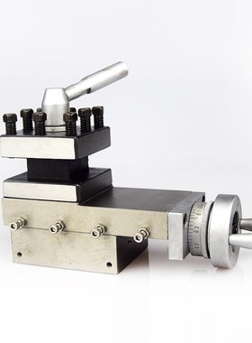 车床刀架总成小型普通机床刀架 AT300配件小拖板四方位可旋转刀架