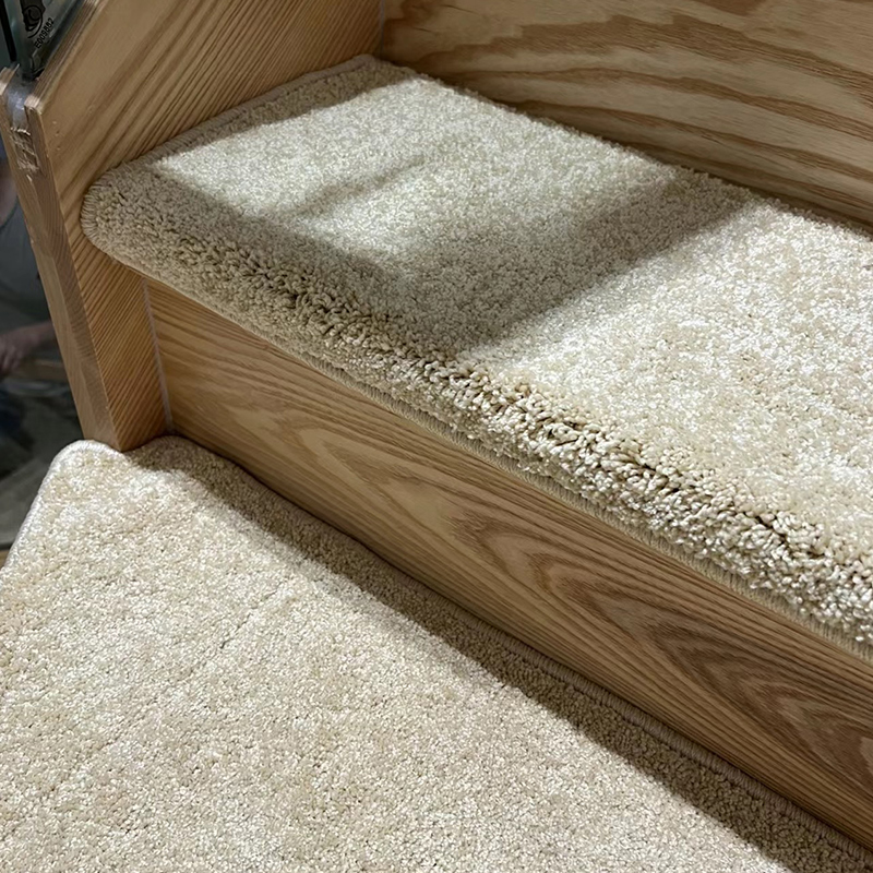 纯色加厚楼梯踏步垫免胶自粘防滑B实木家用网红旋转楼梯地毯可定