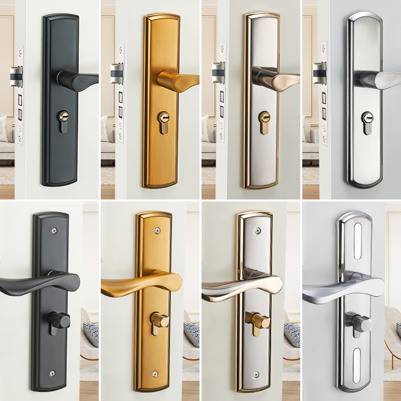 门锁家用通c用型房门木门锁具免改孔可调节门把手手柄执手卧室室