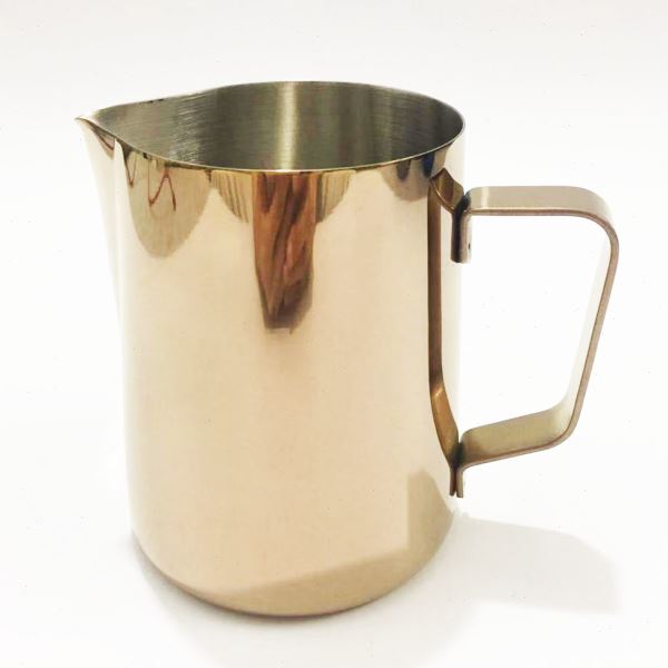 304不锈钢打奶杯电镀炫彩拉花杯 350ML尖嘴七彩拉花缸