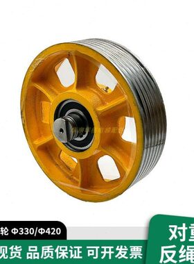 电梯导向轮轿顶底轮对重反绳轮330/420x6x8轴承6210 6310适用通力