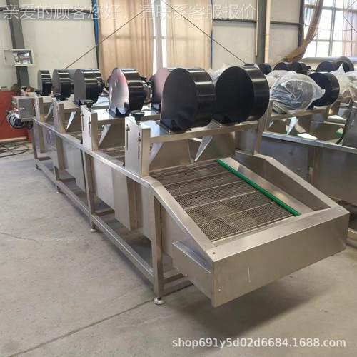 连续式果净蔬菜食品风流水干线软包清装袋洗风干设PDM备包装袋风