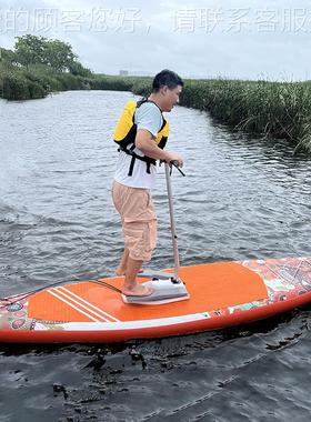 户外板人充气41520便携SUP钓单鱼船冲浪板皮划艇路亚脚板水上蹬船